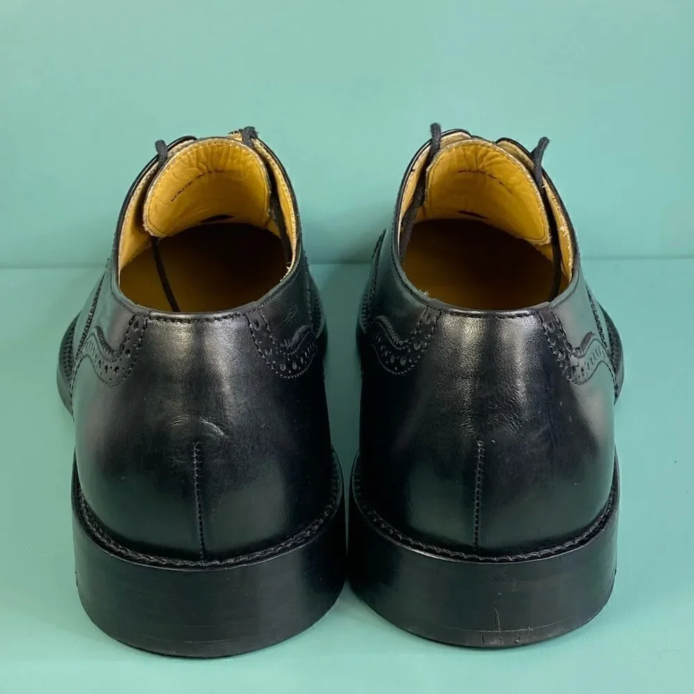 Daniel Cremieux Black Leather Oxford men dress shoes size 8.5